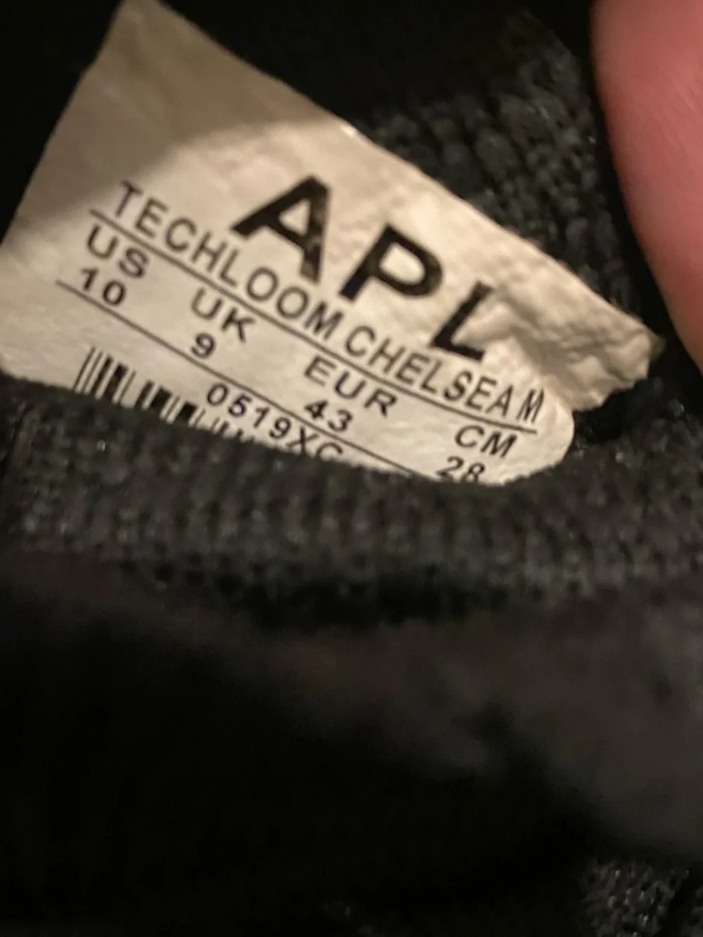 APL TechLoom Chelsea men black sneaker hightop shoe boot size 10